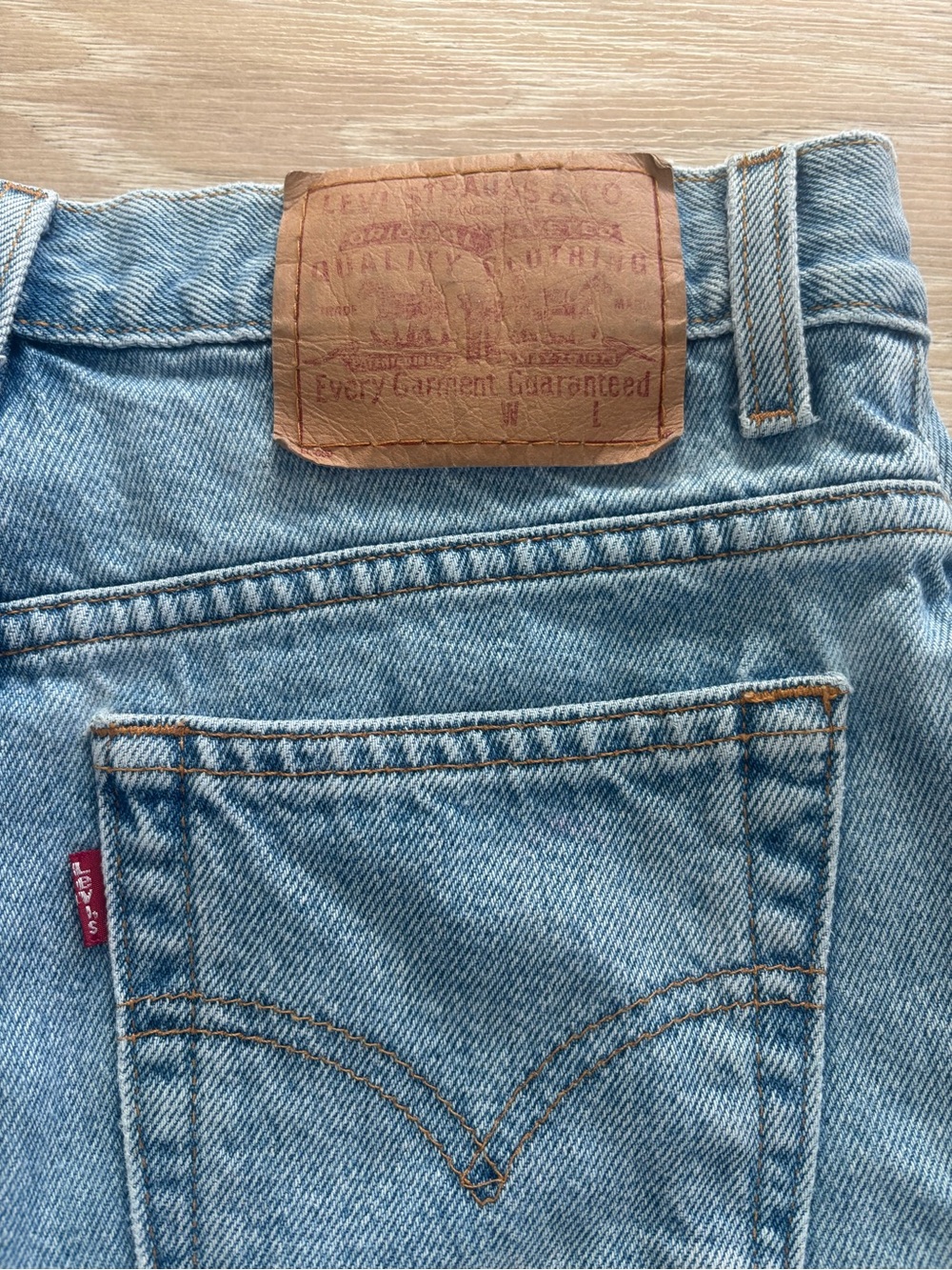 Levi's Vintage Y2K Light Blue High-Rise Mom Short Denim Shorts - Picture 4 of 6